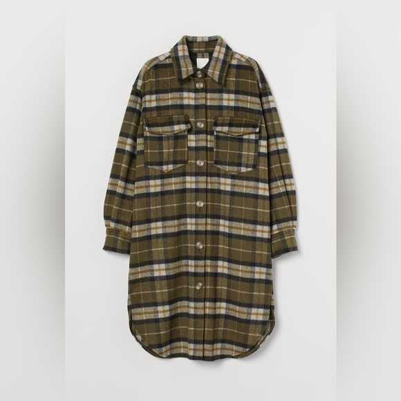 Plaid long shirt jacket - Picture 1 of 1